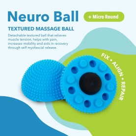 Neuro Ball – Foot Roller & Textured Massage Ball for Myofascial Release, Plantar Fasciitis, Hands & Face – Spiky Therapy Tool for Muscle Relief