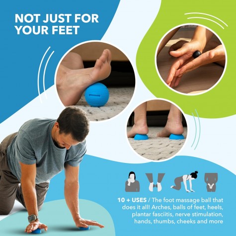 Neuro Ball – Foot Roller & Textured Massage Ball for Myofascial Release, Plantar Fasciitis, Hands & Face – Spiky Therapy Tool for Muscle Relief Neuro Ball – Foot Roller & Textured Massage Ball for Myofascial Release, Plantar Fasciitis, Hands & Face – Spiky Therapy Tool for Muscle Relief