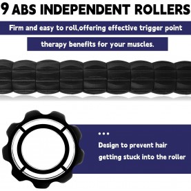 Massage Roller Stick,Muscle Roller Stick for Athletes,Liposuction Massage Roller for Lymphatic Drainage, for Relief Muscle Soreness, Trigger Points, Help Runner Legs, Back Recovery