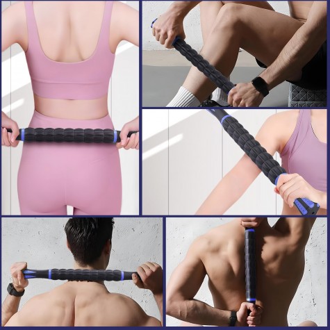 Massage Roller Stick,Muscle Roller Stick for Athletes,Liposuction Massage Roller for Lymphatic Drainage, for Relief Muscle Soreness, Trigger Points, Help Runner Legs, Back Recovery Massage Roller Stick,Muscle Roller Stick for Athletes,Liposuction Massage Roller for Lymphatic Drainage, for Relief Muscle Soreness, Trigger Points, Help Runner Legs, Back Recovery