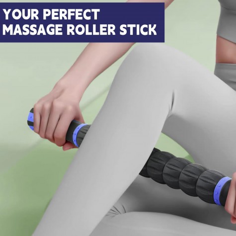 Massage Roller Stick,Muscle Roller Stick for Athletes,Liposuction Massage Roller for Lymphatic Drainage, for Relief Muscle Soreness, Trigger Points, Help Runner Legs, Back Recovery Massage Roller Stick,Muscle Roller Stick for Athletes,Liposuction Massage Roller for Lymphatic Drainage, for Relief Muscle Soreness, Trigger Points, Help Runner Legs, Back Recovery