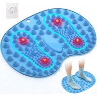 Foot Massage Mat, Big Foot Reflexology Mat with Magnetic Therapy, Foot-Shaped Acupressure Mat for Feet Relaxation, Under Desk Mat Pressure Point Mat for Pain, Fatigue and Stress Relief