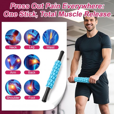 Massage Roller, Muscle Roller Stick, Therapy Roller Stick for Legs, Calf, Thigh, Lipo Roller for Relief Muscles, Deep Tissue Massage Rolling Pin for Trigger Points, Help Sore Muscle Recovery Massage Roller, Muscle Roller Stick, Therapy Roller Stick for Legs, Calf, Thigh, Lipo Roller for Relief Muscles, Deep Tissue Massage Rolling Pin for Trigger Points, Help Sore Muscle Recovery