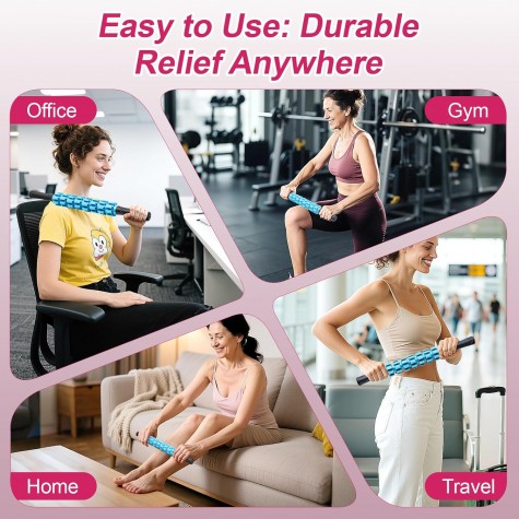 Massage Roller, Muscle Roller Stick, Therapy Roller Stick for Legs, Calf, Thigh, Lipo Roller for Relief Muscles, Deep Tissue Massage Rolling Pin for Trigger Points, Help Sore Muscle Recovery Massage Roller, Muscle Roller Stick, Therapy Roller Stick for Legs, Calf, Thigh, Lipo Roller for Relief Muscles, Deep Tissue Massage Rolling Pin for Trigger Points, Help Sore Muscle Recovery