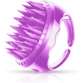 Hair Scalp Massager Shampoo Brush, Soft Silicone Hair Scalp Scrubber with Ergonomic Handle Dry and Wet Use Hair Scalp Brush for Hair Growth, Dandruff Removal, Blood Circulation for Women Men