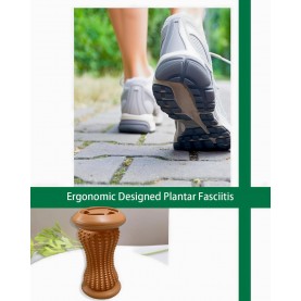 Manual Foot Massager Roller for Plantar Fasciitis Relief, Portable Deep Tissue Muscle Massage Roller for Foot Arch and Heel Pain, Effective Reflexology Tool Relax The Nerves