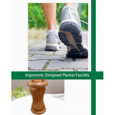 Manual Foot Massager Roller for Plantar Fasciitis Relief, Portable Deep Tissue Muscle Massage Roller for Foot Arch and Heel Pain, Effective Reflexology Tool Relax The Nerves