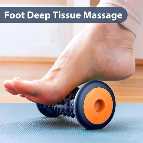 Foot Massage Roller for Plantar Fasciitis Relief, Portable Reflexology Tool Pressure Point Massage Rollers, Deep Tissue Massages for Relieving Feet Arch Heel Pain, Myofascial Pain Syndrome